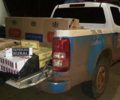 Três-lagoenses são presas com 3 mil maços de cigarros contrabandeados