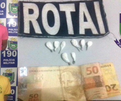 ROTAI detém duas pessoas com droga que seria vendida em casa de shows 