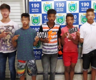 Jovens que danificaram bar em avenida são detidos pela ROTAI durante a madrugada 