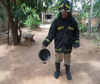 Ação rápida do Corpo de Bombeiros evita incêndio em residência no Santa Rita 