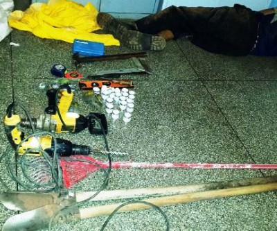 Depois de furtar objetos de construção, homem é preso em flagrante pela Rádio Patrulha