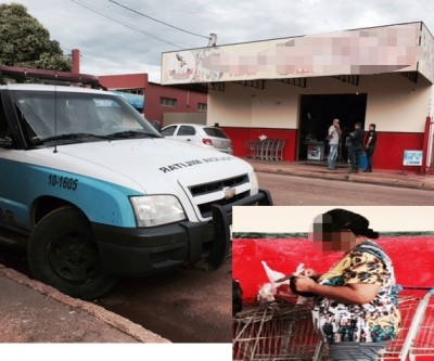 Aposentada ”folgada” dá mau exemplo e pratica furtos seguidos em supermercado 