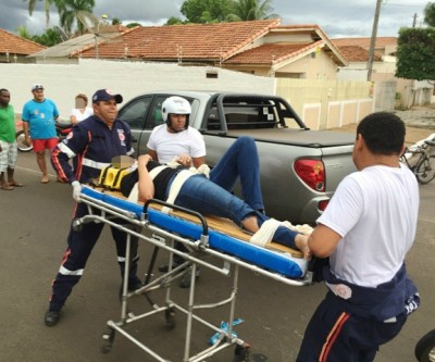 Educadora de escola particular se envolve em acidente na área  central de Três Lagoas 
