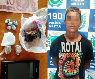 Menor é apreendido pela Rotai ao esconder drogas em matagal no São João