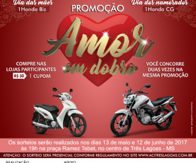 Promoção “Amor em Dobro” da ACEITL com apoio da Prefeitura movimentará comércio local