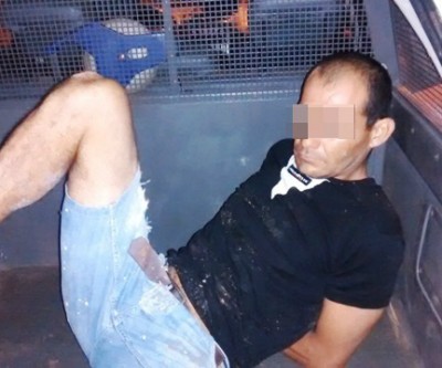 Homem embriagado arruma confusão em bar, dorme e depois tenta invadir residência