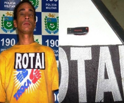 Ladrão que furtou pen drive de veículo é preso pela equipe da ROTAI 