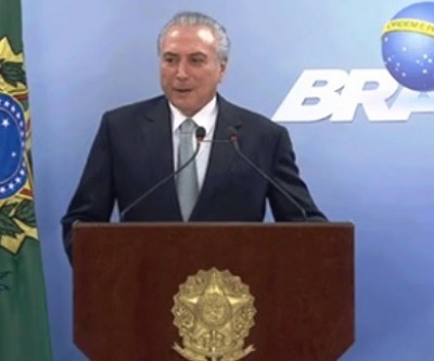 Temer diz em pronunciamento que não teme delação e que não renunciará