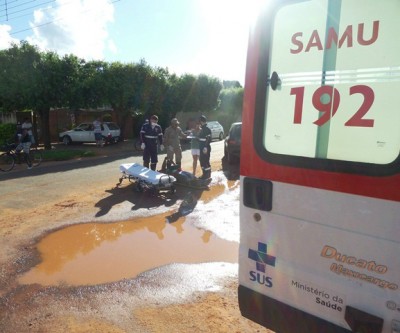 Acidente na Quinta da Lagoa mobiliza Corpo de Bombeiros e SAMU