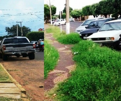  Leitores do TL Noticias denunciam sujeira em calçada e estacionamento irregular 