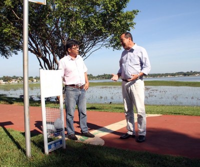 Lagoa Maior recebe 35 novas lixeiras doadas por empresa a SEINTRA