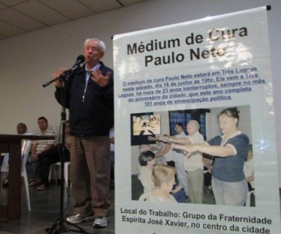 Médium de Cura Paulo Neto estará no dia 03 em Três Lagoas