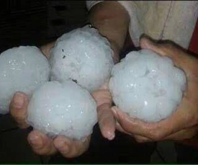 Vídeo de tempestade em fazenda 