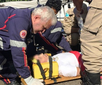 Lancha atropela jovem que é atendido pelo SAMU e Corpo de Bombeiros 