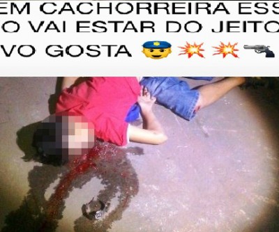 Coringas e revólveres com menção de atirar na polícia faziam parte de convite da festa regada com álcool e drogas 