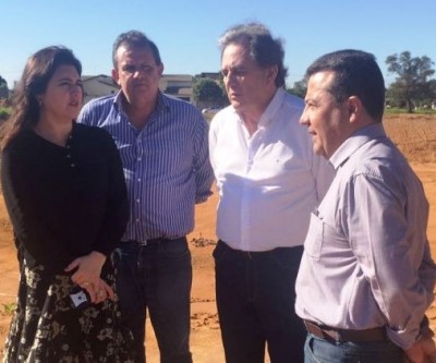 Deputado Eduardo Rocha e senadores vistoriam obras do Hospital Regional