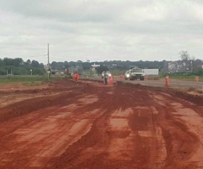 Após ação do MPF, rotatória na BR-158 está sendo construída 