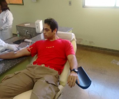 Bombeiros doam sangue ao hemocentro de Três Lagoas