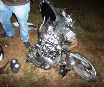 Motociclista em moto de luxo sofre grave acidente na BR-158 em Três Lagoas 
