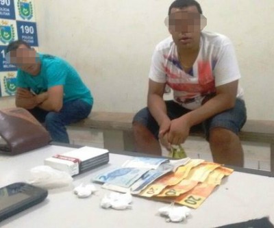 Pessoas que supostamente negociam drogas ao lado de bar no Paranapungá são detidas 