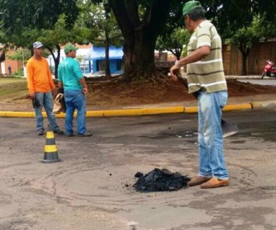 Leitor registra a qualidade nos serviços de “tapa buracos” de Três Lagoas 
