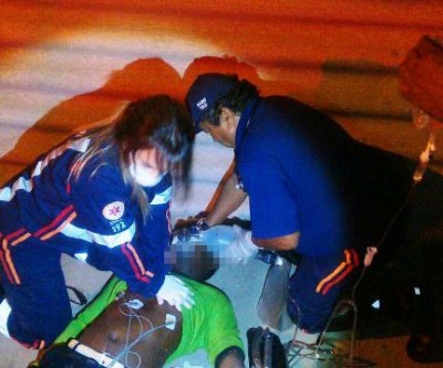Ao desamarrar escada, “Calheiro” passa mal e é socorrido inconsciente ao hospital 