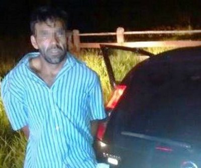 Ladrão de carro é preso em flagrante após perseguição na área rural 
