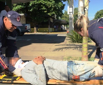 No 2º acidente de trânsito do dia, duas pessoas ficam feridas 