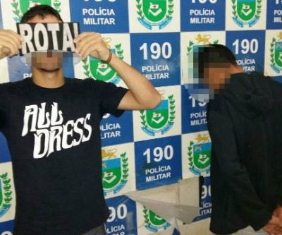 Jovens que portavam drogas são detidos pela ROTAI no bairro Santa Luzia 