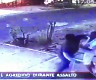 Jornal SBT Brasil destaca assalto ocorrido em Três Lagoas no último domingo 