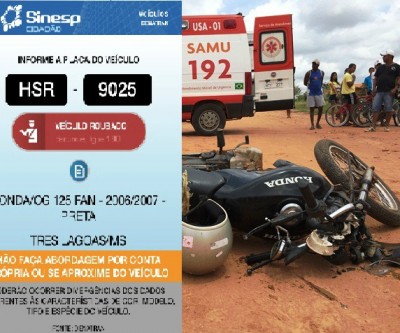 Moto envolvida em acidente no Vila Verde tem queixa de roubo 