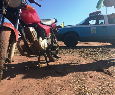 Moto é encontrada abandonada às margens do Córrego da Onça em Três Lagoas 