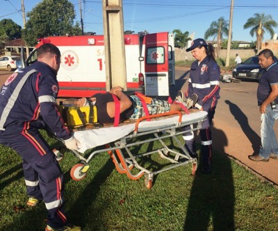 Mulher de 58 anos fica ferida em acidente, criança de 01 ano saiu ilesa