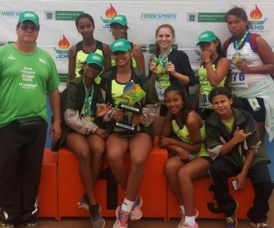 Atletismo feminino de Três Lagoas é campeão na capital e se classifica para etapa nacional 