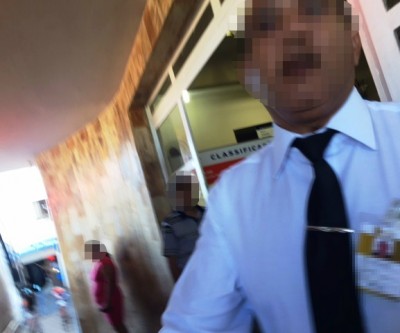 Segurança do Hospital Auxiliadora agride repórter para cessar o trabalho da imprensa 