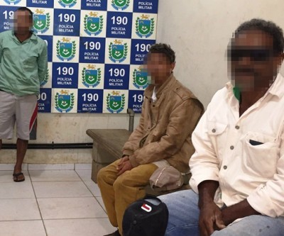 Após denúncia de furto, PM detém motorista de caminhão e dois pedreiros 