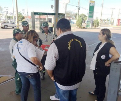 CEREST e Vigilância Sanitária fazem trabalho de vistorias em postos de combustível 