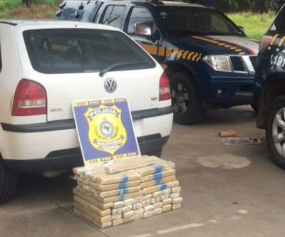 Motorista que fugiu da PRF estava com mais de 72 quilos de entorpecente
