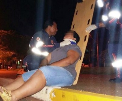 Acidente na Rosário Congro deixa motociclista ferida