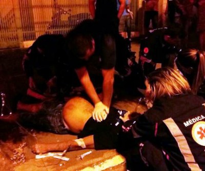 Avenida é interditada para que o SAMU resgatasse duas pessoas 