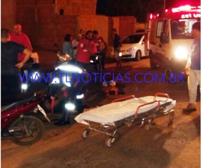 Buracos em via pública causa acidente na Rua Egídio Thomé 