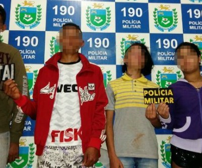 Quatro pessoas são detidas após tentativa de furto em residência no Jardim dos Ipês 
