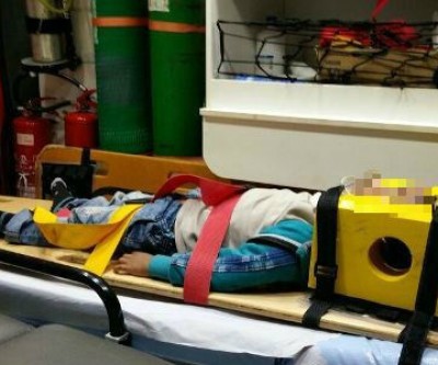 Criança de 4 anos fica ferida em acidente no bairro Lapa 
