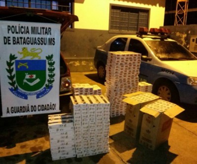 Cigarros contrabandeados são apreendido pela Polícia Militar 