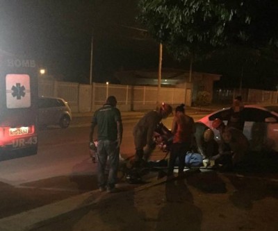 Acidente na Rua Alexandre Abraão deixa motociclista ferido 