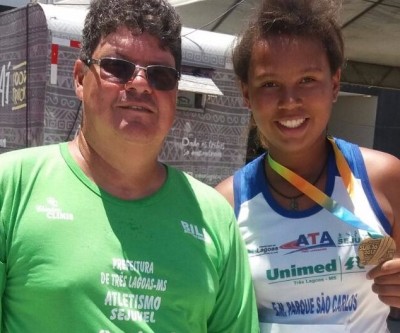Atleta Três-Lagoense conquista medalha de bronze em competição nacional de atletismo