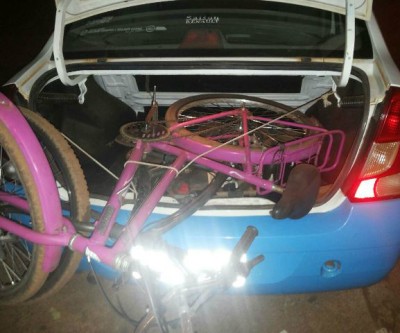 PM apreende bicicletas que supostamente pertenciam a arremessadores de drogas 