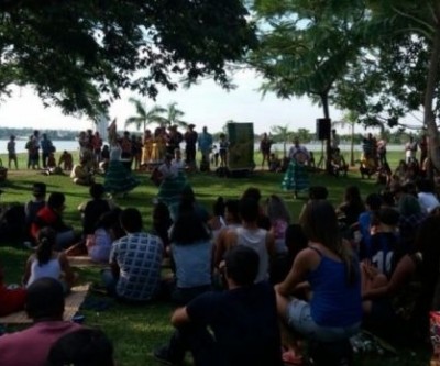 Dança Três reuniu aproximadamente 500 pessoas na Lagoa Maior