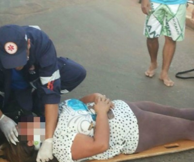 Ciclista na contra mão provoca acidente no bairro Jardim Maristela