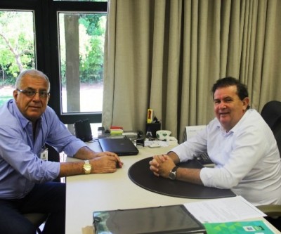 Eduardo Rocha recebe visita de diretor-presidente da empresa São Luiz de Três Lagoas